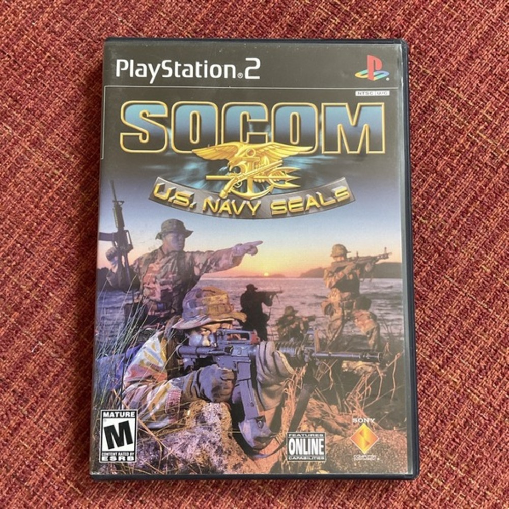 SOCOM US Navy Seals PS2 PlayStation 2 + Reg‎ Card - Complete CIB